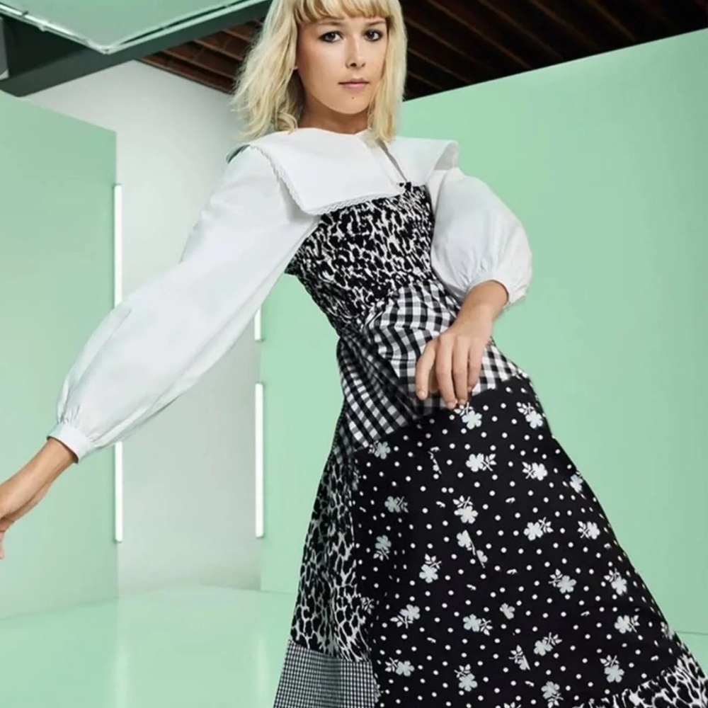 Sandy Liang Poplin patchwork Dress - Picture 6 of 11